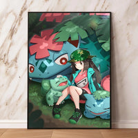 Pokemon Canvas Prints Wall Art Home Classic Children's Bedroom Decor Gifts Kid Action Figures Modular Painting Cartoon Character Lusy Store