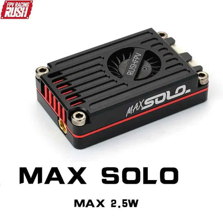 RUSH TANK MAX SOLO 5.8GHz 2.5W High Power 48CH 37CH VTX Video Transmitter with CNC shell for RC FPV Drone Aircraft