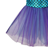 Halloween Costumes for Kids Sleeveless Mermaid Dress Fairy Tale Princess Girls Playing Vestidos Funny Disfraces Carnival