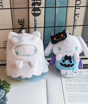 Lusy Store LLC Hello Kitty Halloween Doll Cinnamoroll Kuromi Kawaii Ghost Plush Toy Key Pendant Gifts Halloween Toys Plush