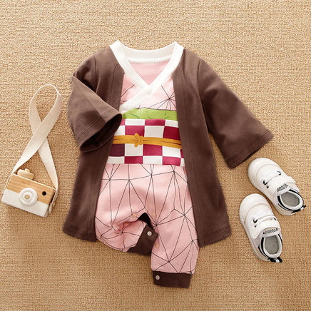 Baby Girl Boy Costume Anime Clothes Newborn Romper Infant Luffy Akatsuki Vegeta Cosplay Jumpsuit Halloween 0-18M 6