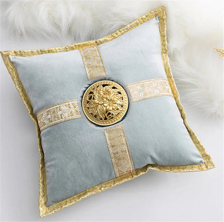 Middle East Luxury Ceramic Incense Burner Pillow Censer Holder Creative Golden Cushion Home Tea House Yoga Accessories 30x30cm Lusy Store