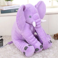 Soft Elephant Plush Toy – Stuffed Animal Pillow (12in/16in/24in) | Lusy Store PURPLE