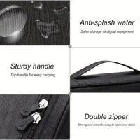 Cable Storage Bag Waterproof Digital Electronic Organizer Portable USB Data Line Charger Plug Storage Bag Travel Cable Organizer Lusy Store