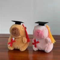 Lusy Store LLC Doctor Hat Capybara Plush Toy Graduate Plush Dolls Cute Stuffed Animal Plushie Gift Plush