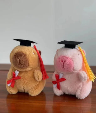 Lusy Store LLC Doctor Hat Capybara Plush Toy Graduate Plush Dolls Cute Stuffed Animal Plushie Gift Plush
