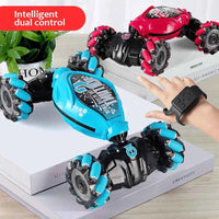 4WD 1:16 Stunt RC Car With LED Light Gesture Induction Deformation Twist Climbing Radio Controlled Car Electronic Toys for Kids