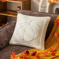 45x45/50x50cm Halloween Pumpkin Plush Pillowcase Cojines Festival Pumpkin Double-Sided Plush Cushion Cover Headboard Pillowcases White pumpkin