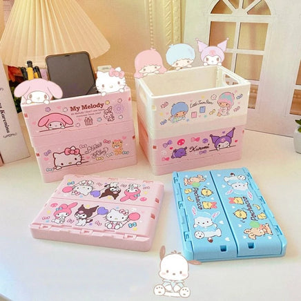 Sanrio Hello Kitty Foldable Desk Organizer Basket