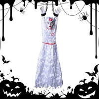 Halloween Animatronics Decoration Hanging Clown Nurse Voice Control Electric Outdoor Scary Clearance Horror Haunted House Props nurse