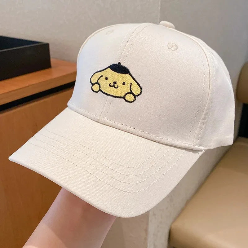 Lusy Store LLC Hello Kitty Kuromi Snapback Cap Cinnamoroll Cotton Baseball Cap For Child Hip Hop Hat