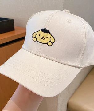 Lusy Store LLC Hello Kitty Kuromi Snapback Cap Cinnamoroll Cotton Baseball Cap For Child Hip Hop Hat