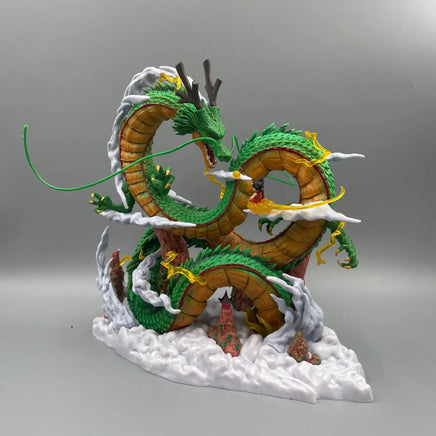 24cm Dragon Ball Anime Figure Shenron Figure Goku And Shenron Figurine Model Pvc Statue Doll Collection Room Toy Gifts Lusy Store