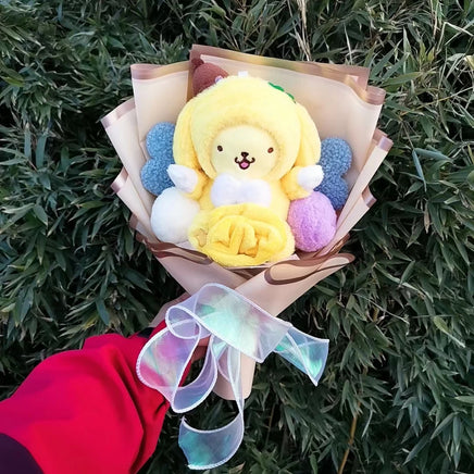 Kuromi My Melody Cinnamoroll Hello Kitty Plush Bouquet Woman Valentine's Day Girls Christmas Gifts Cartoon Bouquet-17