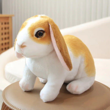 Fluffy Easter Bunny Plush Toy | Long Ear Rabbit Pillow | 9.4-11.8 in | Lusy Store Yellow-1
