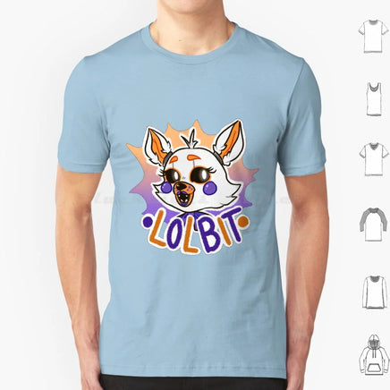 Lolbit T Shirt Cotton Men Women DIY Print Fnaf Lolbit Game Horror Five Nights At Video Game Fnaf Lolbit Animatronic Cute