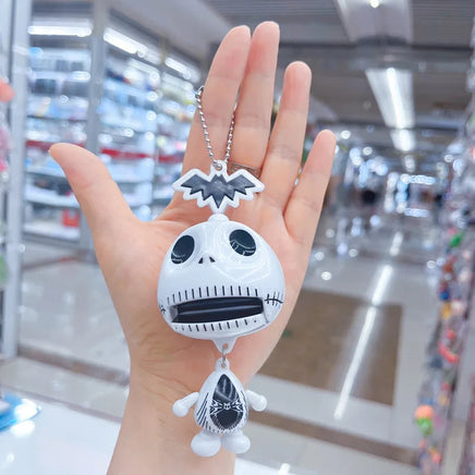 1Pcs Funny Skeleton Keychain Cute Skeleton Toy Pendant Schoolbag Backpack Car Key Charm Halloween Party Toys Children's Gifts