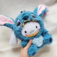 20cm Cinnamoroll Cosplasy Stitch Plush Toys Disney Stuffed Animal Dolls Soft Anime Toy Plush Pillow Appease Toys Gift For Girls blue