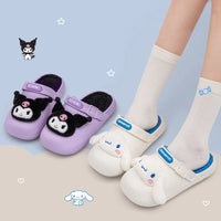 Sanrio Kawaii Cinnamoroll Women’s Slippers with Hello Kitty and Kuromi