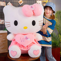 Hello Kitty Plush Toys 24-55cm Soft Stuffed Anime Pillow Birthday Gifts For Kids Girls