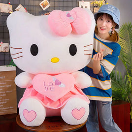 Hello Kitty Plush Toys 24-55cm Soft Stuffed Anime Pillow Birthday Gifts For Kids Girls