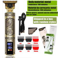 T9 Hair Clipper Repair Beard Shaving Body Hair Trimmer Clippers Electric Machine Men Haircut Machine 0mm Barber Shaver Lusy Store