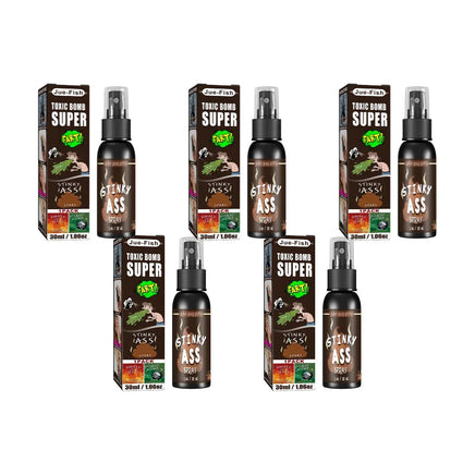 6pcs-1pcs 30ml Halloween Props Liquid Fart Spray Non Toxic Stink Bomb Ass-Smelly Stinky Gas Prank Toy Joke Party Supplies 5PCS poop smell