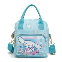 Cute Sanrio Hello Kitty Leather Women's Messenger Bag Cartoon Kuromi Melody Cinnamoroll Versatile Student Shoulder Crossbody Cinnamoroll