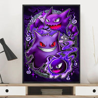 Pokemon Canvas Prints Wall Art Home Classic Children's Bedroom Decor Gifts Kid Action Figures Modular Painting Cartoon Character Lusy Store