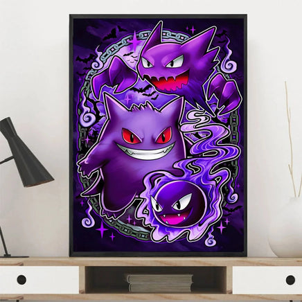 Pokemon Canvas Prints Wall Art Home Classic Children's Bedroom Decor Gifts Kid Action Figures Modular Painting Cartoon Character Lusy Store