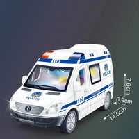1:32 Mini Car Diecast Ambulance Fire-Truck Policecar Model Sound And Light Vehicle Simulation Collection Gifts Toys Boys Lusy Store