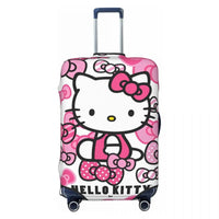 Hello Kitty Leopard Suitcase Cover Cruise Trip Protection Vacation Strectch Luggage Supplies 8