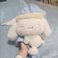 Sleeping Cinnamoroll Plush Doll Toy Cute Puppy Children Soothing Sleep Companion Doll Body Pillow Room Sofa Decoration Gift