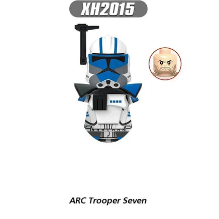 Star Wars Mandalorian Mini Robot Figure Toy - Han Solo, C-3PO, Leia, Darth Vader, Boba Fett Blocks XH2015