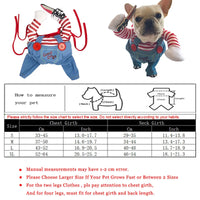 Halloween Funny Dog Clothes Small Medium Dogs Cats Party Dressed Up Cosplay Costumes Bulldog French Chihuahua