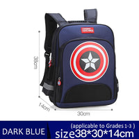 Lusy Store Spiderman Backpack Children Schoolbags Superhero Captain America Backpacks Boy B108 