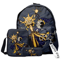 Trendy Popular Funny sundrop fnaf 3D Print 3pcs/Set pupil School Bags Laptop Daypack Backpack Inclined shoulder bag Pencil Case Lusy Store