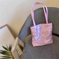 Hello Kitty Kawaii Shoulder Bag Advanced Silk Korean Diagonal Outdoor Travel Cross Bags Hot Fix Sparkling Storag Gifts for Girls Pink