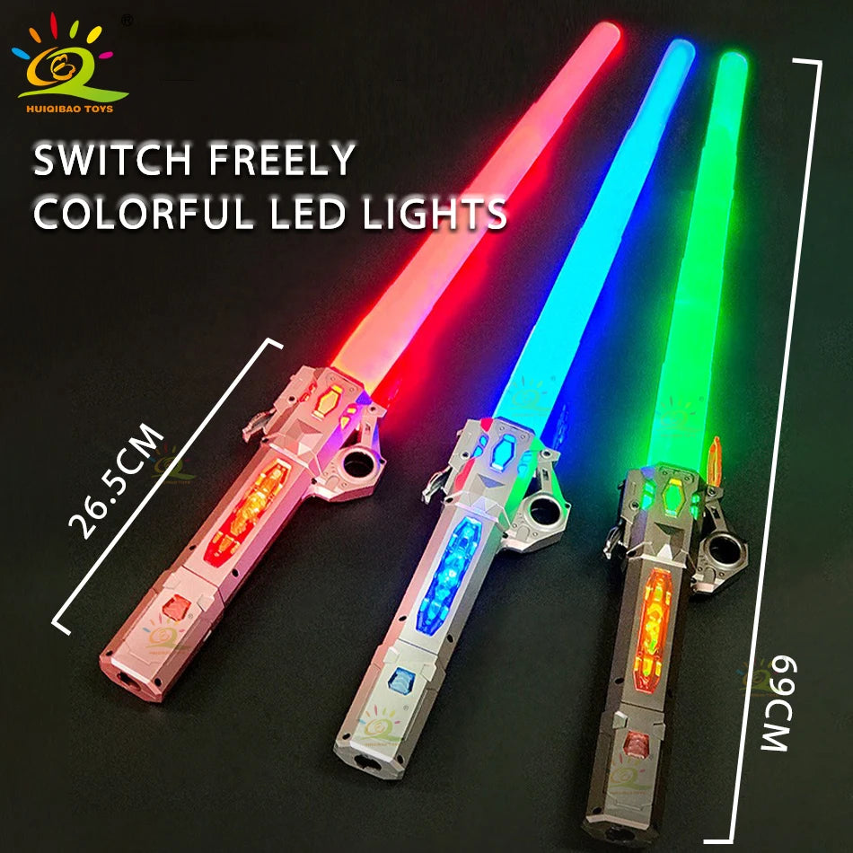 Retractable Lightsaber Finger Rotating Laser Sword Flash Luminous Soundfont Force FX FOC Blaster Cosplay Battle Toy for Children Lusy Store