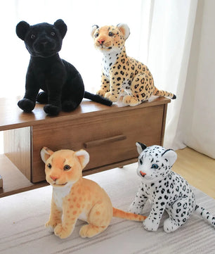 Lusy Store LLC Simulation Snow Leopard Cheetah Plush Toy 23cm Stuffed Soft Forest Animal Lion Doll Gift Plush