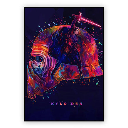 Decoration Poster Star Wars Movie Canvas Painting Graffiti Mural Kids Room Art Picture Print Modern Home Wall Decor Gifts SW2535