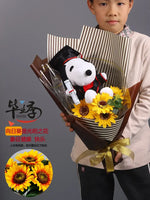 Snoopy Plush Bouquet Cute Doll Flower Puppy Graduation Gift
