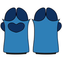 Unisex Cosplay Gloves Cartoon Sheep Hoof Shape Plush Gloves Halloween Mittens Furry Cuffs Gloves for Carnivals Party 4