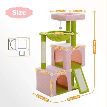Large Cat Tree & Condo for Indoor Cats G as picture