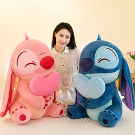 Lusy Store LLC Lilo &amp; Stitch Plush Toy &ndash; Cute Pink Heart Angel Stuffed Doll 12/18/24 Inch &ndash; Soft Anime Gift &ndash; Lusy Store Plush