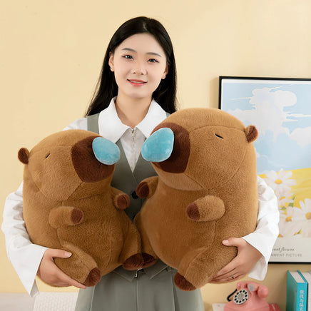 Lusy Store LLC Snot Capybara Plush Toy Kawaii Simulation Animal Cute Plush Soft Stuffed Doll Throw Pillow Large Size Gift Plush