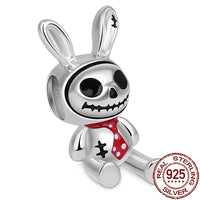 Gothic 2025 Charms 925 Sterling Silver Halloween Nightmare Skull Skeleton Beads Fit Snake Chain Bracelet Necklace DIY Jewelry BMT609