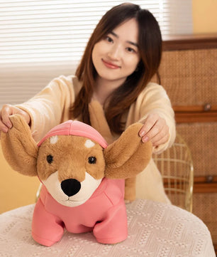 Lusy Store LLC Cute Simulation Dog Dachshund Soft Plush Toys Stuffed Animals Doll Pet Cartoon Puppy Pillow Children Birthday Gift Plush