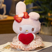 Kuromi My Melody Strawberry Series Plush Doll Throw Pillow Home Decor Gift 25cm 13