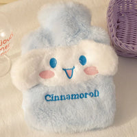 Lusy Store 500ml Sanrio Plush Hot Water Bag Kawaii Hello Kitty Kuromi Cinnamoroll Melody Reusable Heating Hot Water Bottle Christmas Gift 